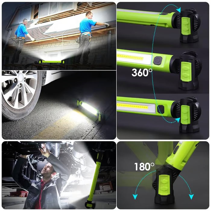 🔥LAST DAY ONLY 49% OFF - 🔦3000LM Work Light Flashlight with Magnetic Base & Hanging Hooks
