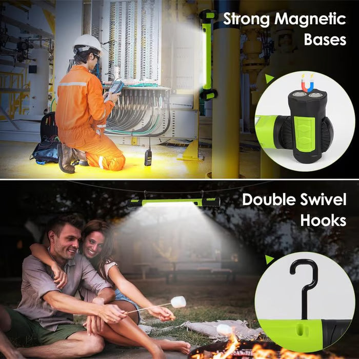 🔥LAST DAY ONLY 49% OFF - 🔦3000LM Work Light Flashlight with Magnetic Base & Hanging Hooks