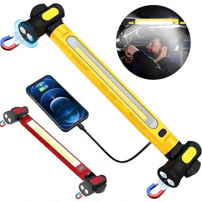 🔥LAST DAY ONLY 49% OFF - 🔦3000LM Work Light Flashlight with Magnetic Base & Hanging Hooks